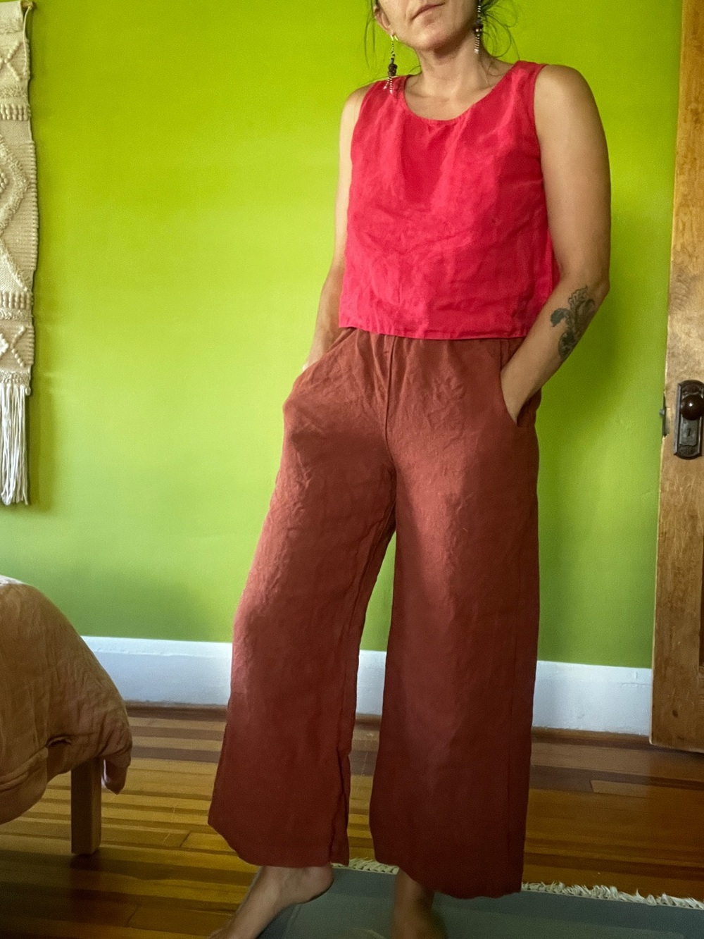 Linen fox Heavyweight Ocean Trousers